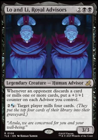 (108) Magic The Gathering Magic: The Gathering | Avatar: The Last Airbender: Eternal Single: Lo and Li, Royal Advisors (V.1) Rare