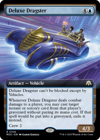 (108) Magic The Gathering Commander: March of the Machine: Extras Single: Deluxe Dragster Rare