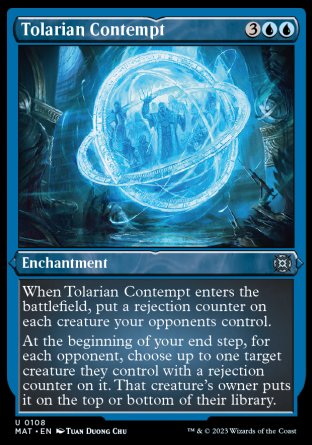 (108) Magic The Gathering March of the Machine: The Aftermath: Extras Single: Tolarian Contempt (V.2) Holo Uncommon