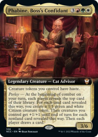 (108) Magic The Gathering Commander: Streets of New Capenna: Extras Single: Phabine, Boss's Confidant Holo Mythic