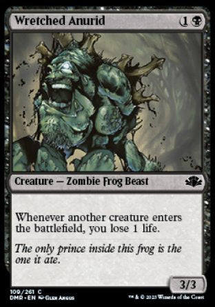 (109) Magic The Gathering Dominaria Remastered Single: Wretched Anurid Holo Common