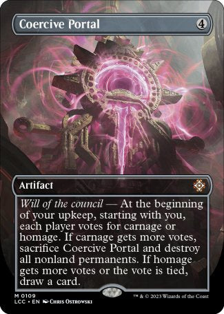 (109) Magic The Gathering Commander: The Lost Caverns of Ixalan: Extras Single: Coercive Portal Holo Mythic