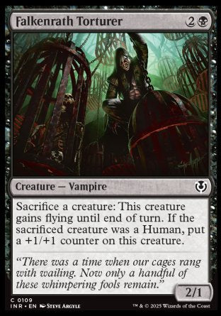 (109) Magic The Gathering Innistrad Remastered Single: Falkenrath Torturer Holo Common