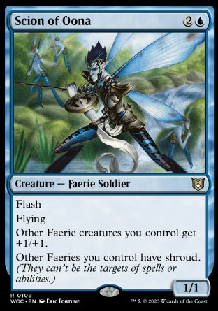 (109) Magic The Gathering Commander: Wilds of Eldraine Single: Scion of Oona Rare