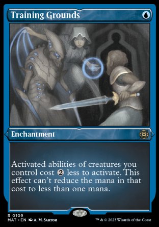 (109) Magic The Gathering March of the Machine: The Aftermath: Extras Single: Training Grounds (V.2) Holo Rare