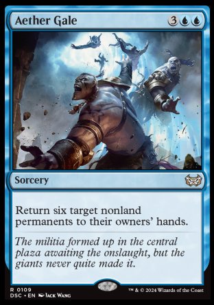 (109) Magic The Gathering Commander: Duskmourn: House of Horror Single: Aether Gale Rare