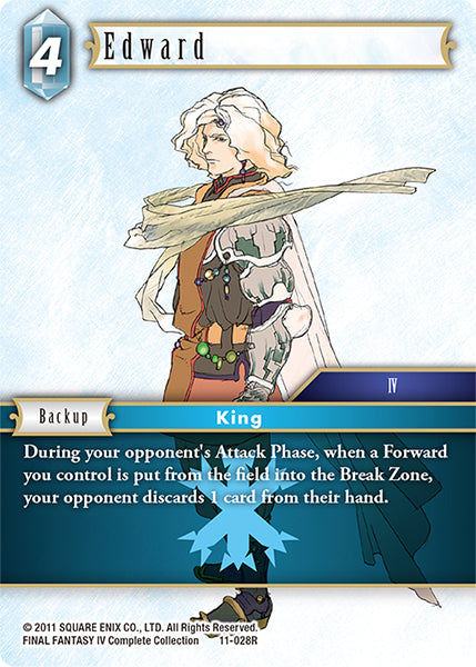 (028) Final Fantasy TCG Opus XI: Soldier's Return Single: Edward (11-028) Holo Rare