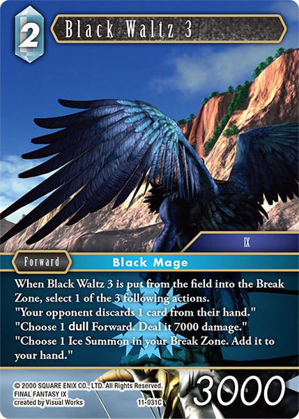 (031) Final Fantasy TCG Opus XI: Soldier's Return Single: Black Waltz (11-031) Common