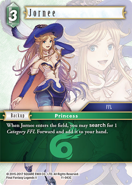 (043) Final Fantasy TCG Opus XI: Soldier's Return Single: Jornee (11-043) Holo Common