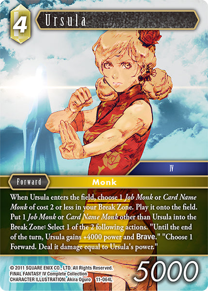 (064) Final Fantasy TCG Opus XI: Soldier's Return Single: Ursula (11-064) (V.1) Legend