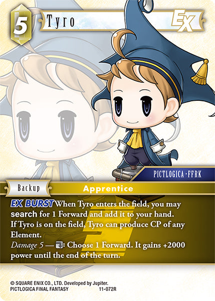 (072) Final Fantasy TCG Opus XI: Soldier's Return Single: Tyro (11-072) Rare