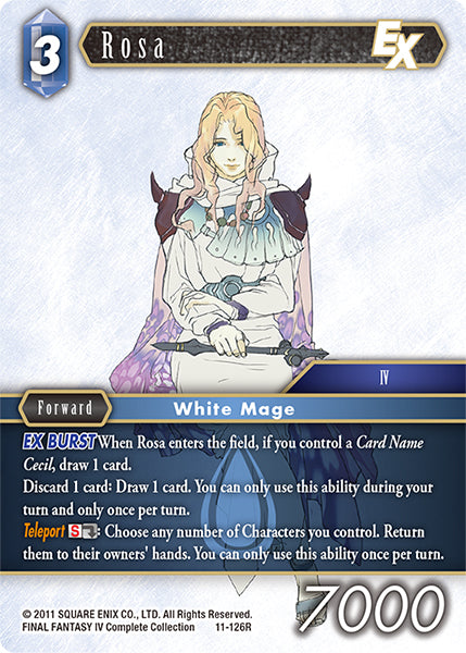 (126) Final Fantasy TCG Opus XI: Soldier's Return Single: Rosa (11-126) Holo Rare