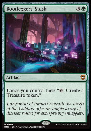 (110) Magic The Gathering Commander: Aetherdrift Single: Bootleggers' Stash Mythic