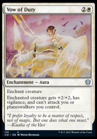 (110) Magic The Gathering Commander: Strixhaven Single: Vow of Duty Uncommon