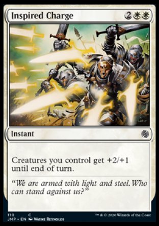 (110) Magic The Gathering Jumpstart Single: Inspired Charge Common