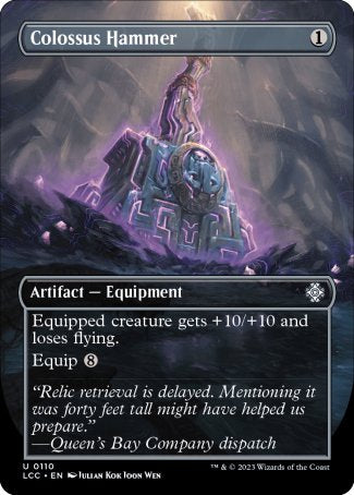 (110) Magic The Gathering Commander: The Lost Caverns of Ixalan: Extras Single: Colossus Hammer Holo Uncommon