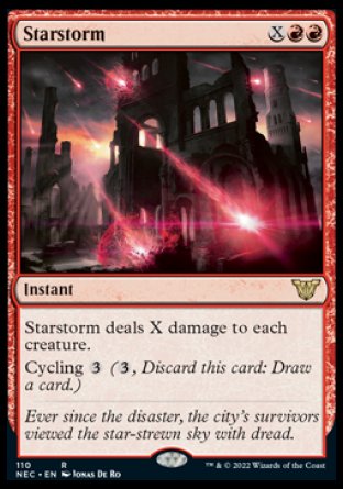 (110) Magic The Gathering Commander: Kamigawa: Neon Dynasty Single: Starstorm Rare