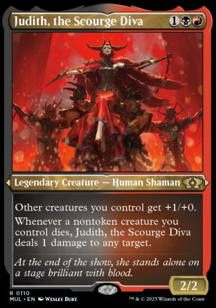 (110) Magic The Gathering Multiverse Legends Single: Judith, the Scourge Diva (V.2) Rare