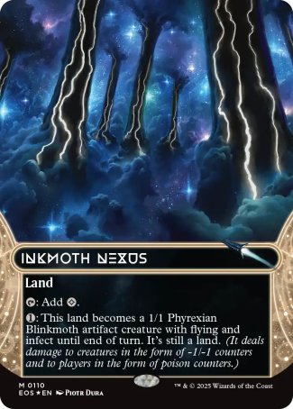 (110) Magic The Gathering Stellar Sights Single: Inkmoth Nexus (V.3) Mythic