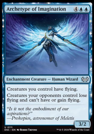 (111) Magic The Gathering Commander: Duskmourn: House of Horror Single: Archetype of Imagination Uncommon