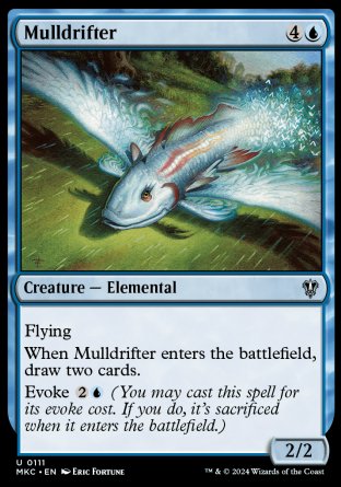(111) Magic The Gathering Commander: Murders at Karlov Manor Single: Mulldrifter Uncommon