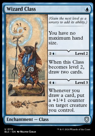 (112) Magic The Gathering Commander: Bloomburrow Single: Wizard Class Uncommon