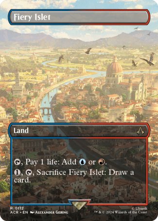 (112) Magic The Gathering Universes Beyond: Assassin's Creed: Extras Single: Fiery Islet Rare