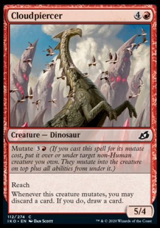 (112/274) Magic The Gathering Ikoria: Lair of Behemoths Single: Cloudpiercer Common