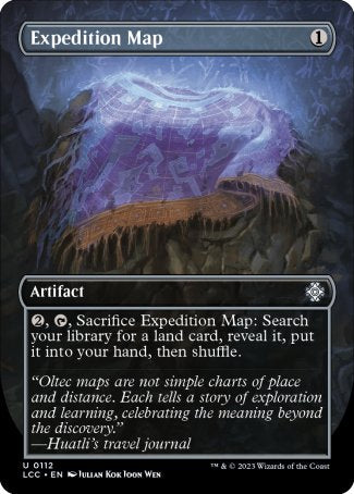 (112) Magic The Gathering Commander: The Lost Caverns of Ixalan: Extras Single: Expedition Map Uncommon