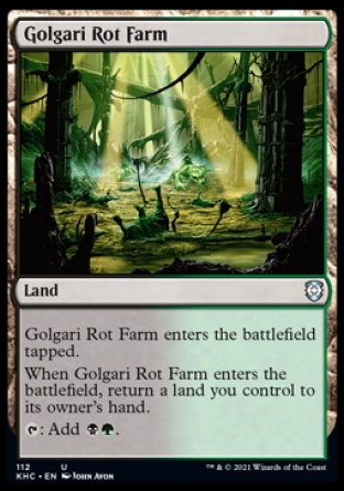 (112) Magic The Gathering Commander: Kaldheim Single: Golgari Rot Farm Uncommon