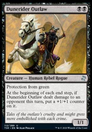 (112/289) Magic The Gathering Time Spiral Remastered Single: Dunerider Outlaw Holo Uncommon