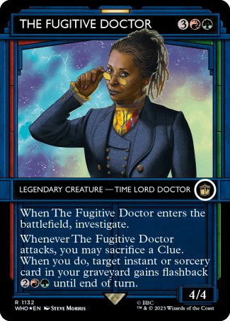 (1132) Magic The Gathering Universes Beyond: Doctor Who: Extras Single: The Fugitive Doctor (V.5) Rare