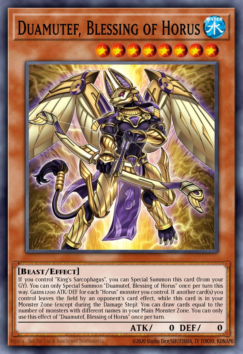 (115) YuGiOh TCG MP24: 25th Anniversary Tin: Dueling Mirrors Single: Duamutef, Blessing of Horus Secret Rare