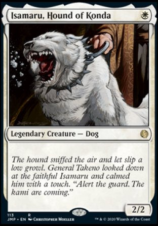 (113) Magic The Gathering Jumpstart Single: Isamaru, Hound of Konda Rare