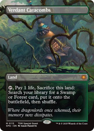 (113) Magic The Gathering Special Guests Single: Verdant Catacombs Holo Mythic