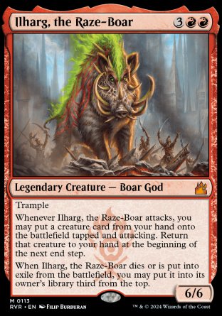 (113) Magic The Gathering Ravnica Remastered Single: Ilharg, the Raze-Boar Mythic