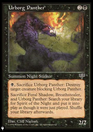 (000) Magic The Gathering The List Single: Urborg Panther Common