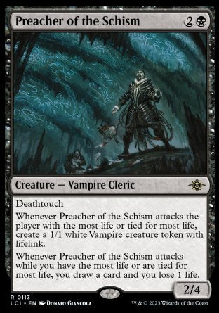 (113) Magic The Gathering The Lost Caverns of Ixalan Single: Preacher of the Schism Holo Rare