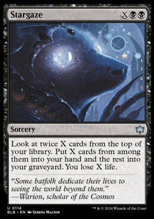 (114) Magic The Gathering Bloomburrow Single: Stargaze  Uncommon