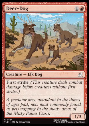 (114) Magic The Gathering Magic: The Gathering | Avatar: The Last Airbender: Eternal Single: Deer-Dog Common