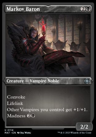 (114) Magic The Gathering March of the Machine: The Aftermath: Extras Single: Markov Baron (V.2) Uncommon