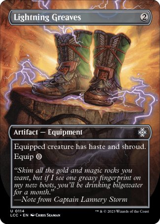 (114) Magic The Gathering Commander: The Lost Caverns of Ixalan: Extras Single: Lightning Greaves Uncommon