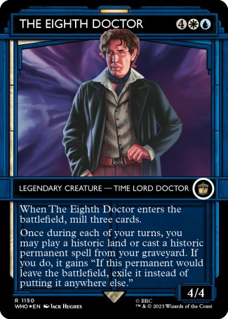 (1150) Magic The Gathering Universes Beyond: Doctor Who: Extras Single: The Eighth Doctor (V.5) Holo Rare