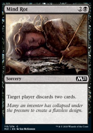 (115) Magic The Gathering Core 2021 Single: Mind Rot Common