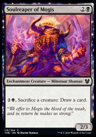 (115/254) Magic The Gathering Theros Beyond Death Single: Soulreaper of Mogis Holo Common