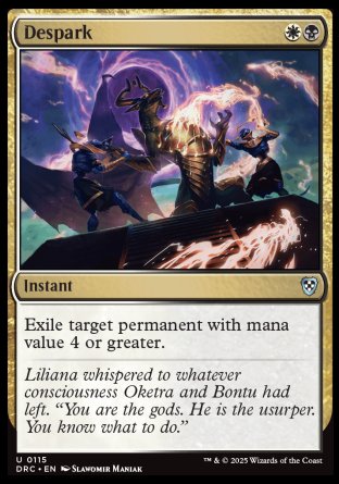 (115) Magic The Gathering Commander: Aetherdrift Single: Despark Uncommon