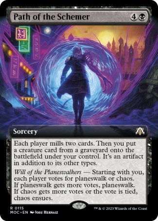 (115) Magic The Gathering Commander: March of the Machine: Extras Single: Path of the Schemer Rare