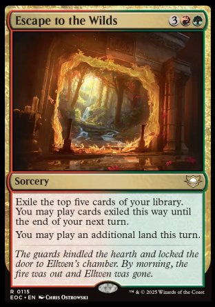 (115) Magic The Gathering Commander: Edge of Eternities Single: Escape to the Wilds Rare