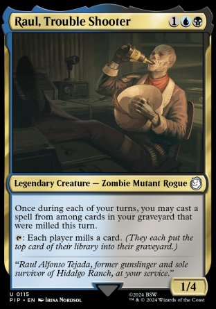 (115) Magic The Gathering Universes Beyond: Fallout Single: Raul, Trouble Shooter Holo Uncommon