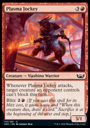 (115) Magic The Gathering Streets of New Capenna Single: Plasma Jockey Holo Common